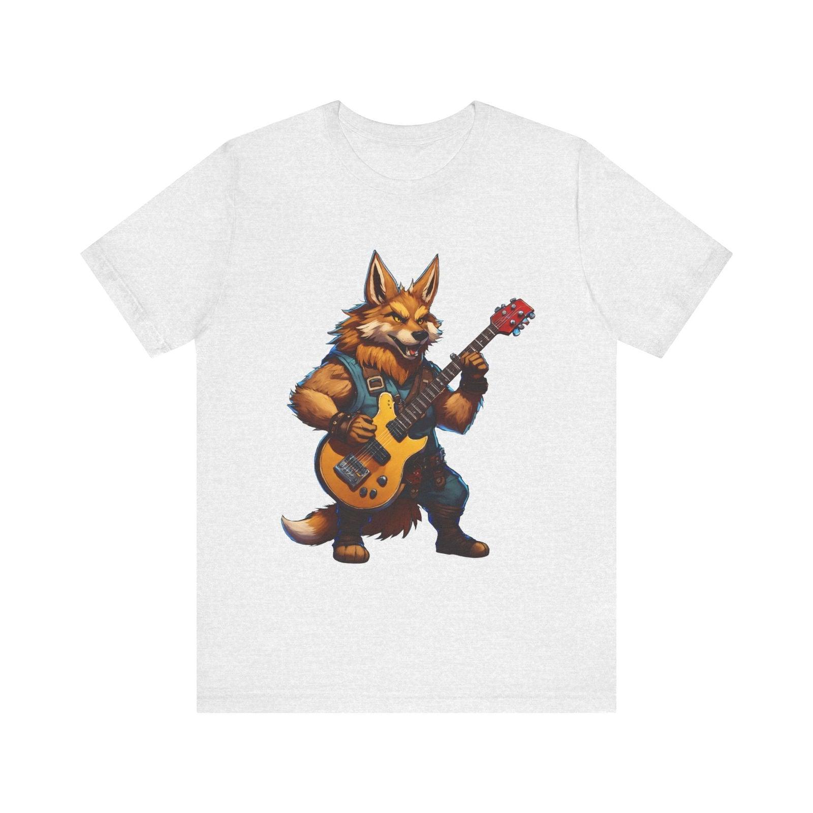 Hip Hop Rockstar Wolf T Shirt | Ash Twill Tees